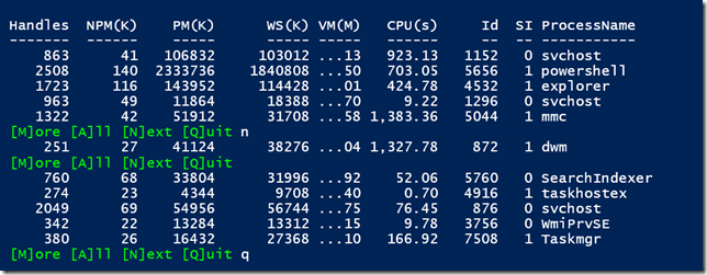 More PowerShell Output