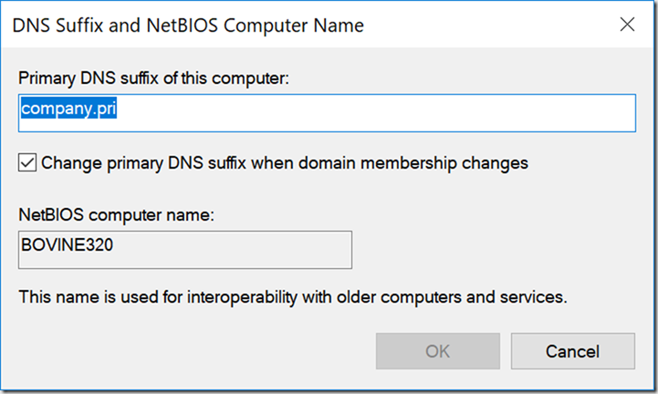 Dns суффикс подключения localdomain