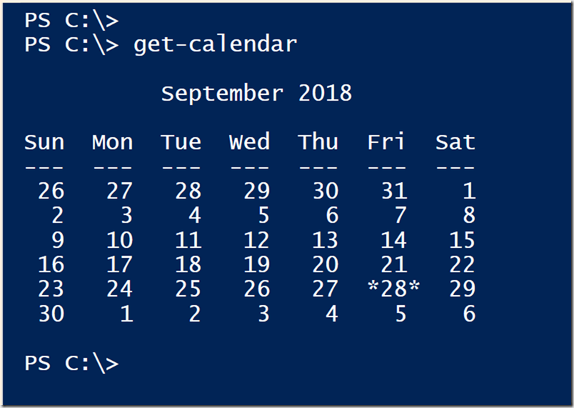 get-calendar
