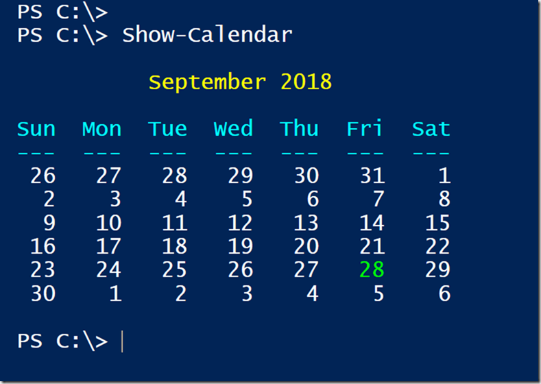 show-calendar