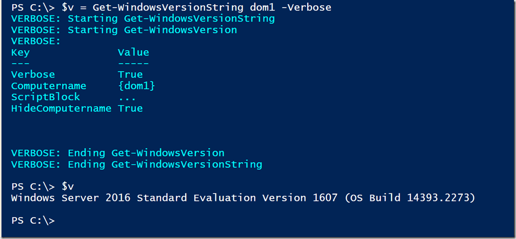 Getting a Windows Version String with PowerShell