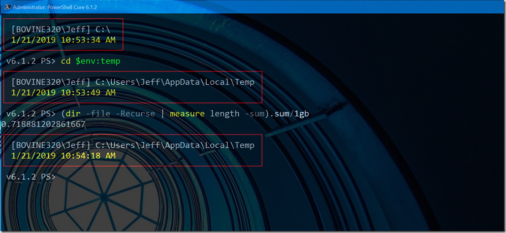 BoxPrompt2 on PowerShell Core Windows