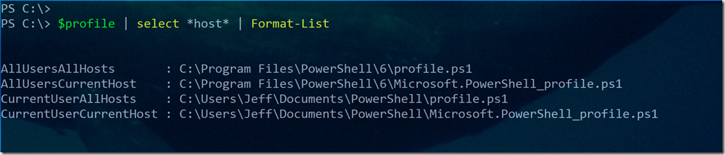 PowerShell Core Profile Scripts