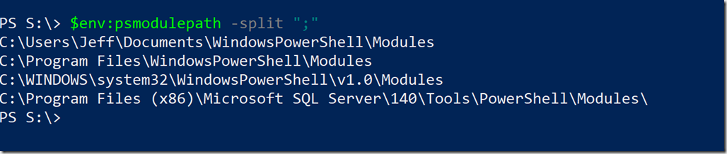 Windows PowerShell module path