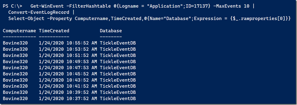 Tooling with Convert-EventLogRecord