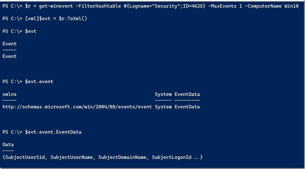 Parsing the XML document