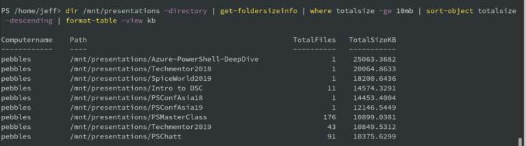 Fast Folder Sizes with PowerShell • The Lonely Administrator